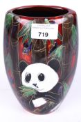 A signed Anita Harris panda vase.