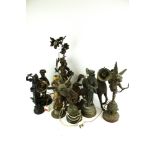 A collection of contemporary metal figures.