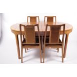 Vintage Retro : A Nathan Furniture teak extending dining table and four chairs.