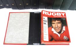 An extensive collection of Rugby World magazines.
