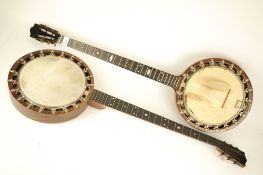 Two vintage banjos.