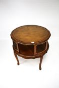 A 20th century wooden coffee table.