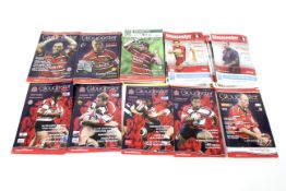 A collection of Gloucester Rugby matchday programmes. Mainly from the 2000s.