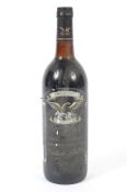 A bottle of Wolf Blass Cabernet Sauvignon 1984. 75cl, 12.