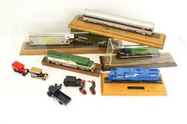 A collection of scale model vehicles.