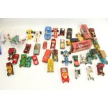 Collection of assorted model cars. Including Matchbox, Scalextric, clockwork and friction, etc.