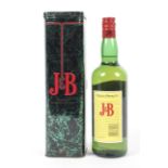 A bottle of J&B Rare blend of old scotch whiskies. 75cl, boxed.