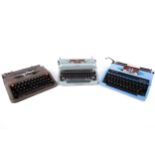 Mid-Century : Three assorted typewriters.