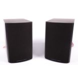 A pair of Mordaunt-Short Aviano 1 speakers. Bi-wired shelf speakers, L18cm x D28cm x H27.