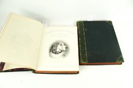 Two volumes of 'Landseer's Works'.