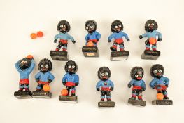 Ten Robinson figures. Modelled as footballers, H7.