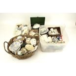 A large group of assorted miniature porcelain collectables.