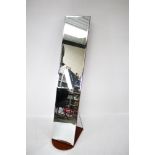 A contemporary full length bevelled edge Cheval mirror.