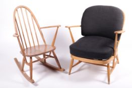 Vintage / Retro : Two Ercol chairs.