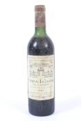 A bottle of Grand Cru Classe Chateau la Lagune Haut Medoc 1987. 75cl, 12.5% vol.