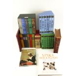 A collection of Folio Society books.