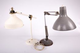 Vintage Industrial : Two adjustable lamps.
