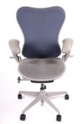 Herman Miller 'Mirra' swivel office chair (large size), in grey livery.