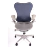 Herman Miller 'Mirra' swivel office chair (large size), in grey livery.