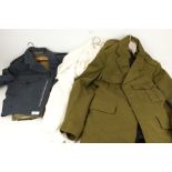 Five assorted military part uniforms. Comprising a Pre-1953 RAF No.