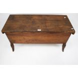 A 19th century oak dough bin.