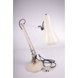 Vintage / Retro : An white Anglepoise lamp.