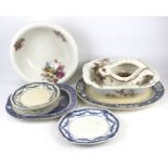 An assortment of Victorian ceramics.