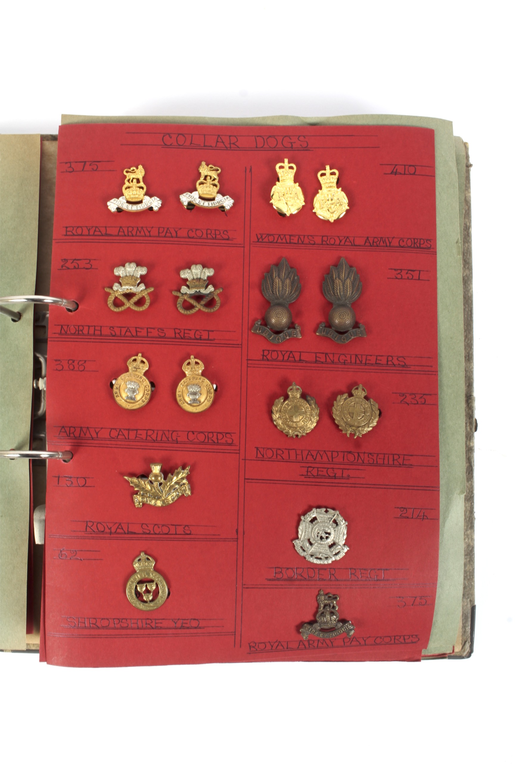 A collection of assorted sixty eight vintage military collar dogs badges. - Image 5 of 5