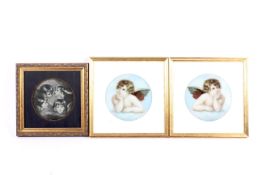 Three prints after Raphael and Joshua Reynolds.