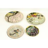 Four 1970s decorative Japanese plates. T