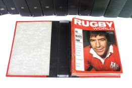 An extensive collection of Rugby World m