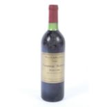 A bottle of Chateau Notton Margaux 1980.