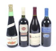 Four bottles of red wine. Comprising: Cr