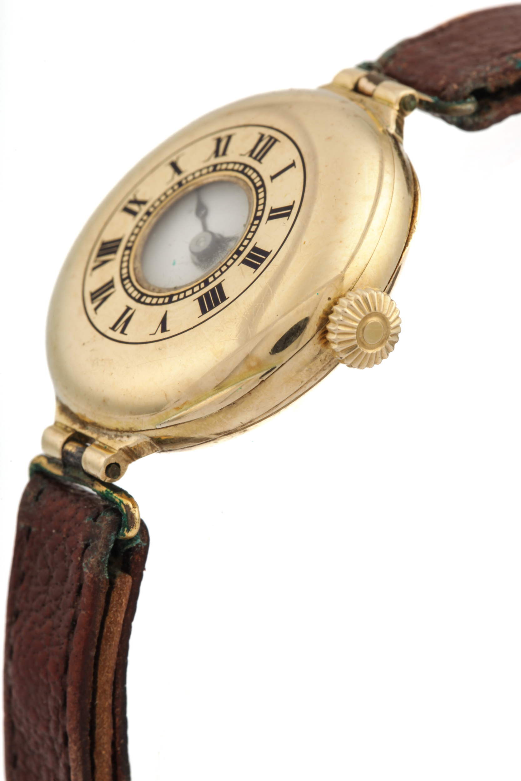 A lady's 18ct gold half-hunter cased wristwatch, circa 1915. - Image 2 of 13