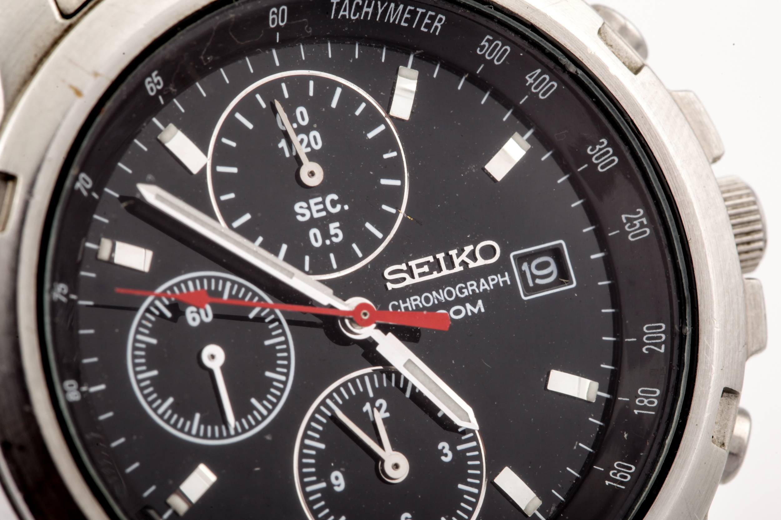 Seiko, a gentleman's stainless steel chronograph quartz wristwatch. - Image 2 of 6