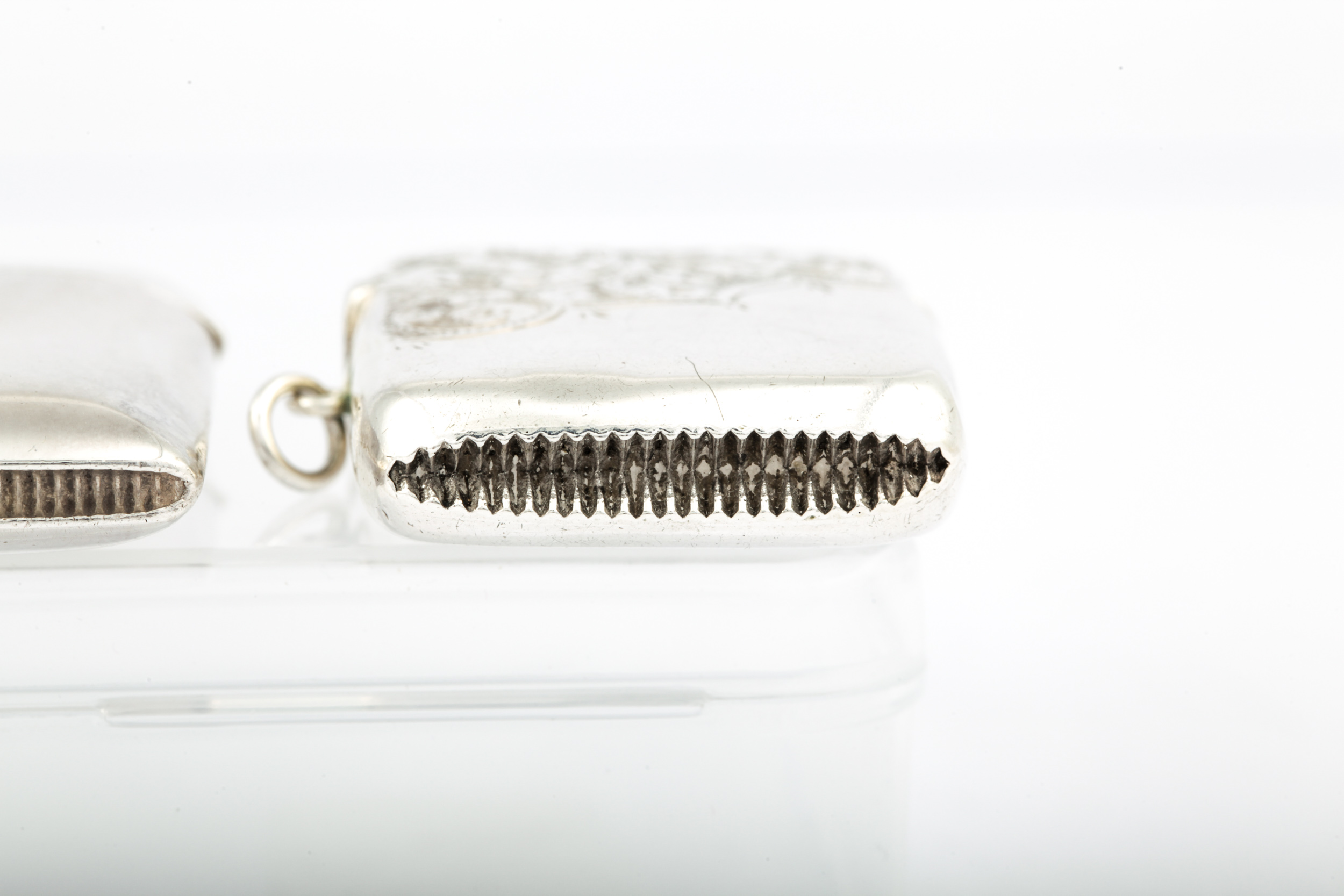 Three Victorian and later silver vesta or match cases. - Image 6 of 6
