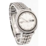 Seiko, 5, a gentleman's stainless steel automatic chronograph bracelet watch.