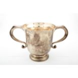 An early 20th century silver two handled cup.