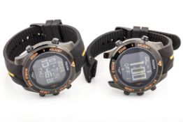 Pulsar, World Time, two digital alarm chrono wristwatches, ref W861-X010.
