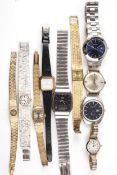 A collection of wrist and bracelet watches to include a Sekonda gentleman's stainless steel