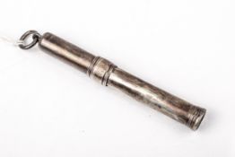 A late Victorian silver propelling pencil by S Mordan & Co.