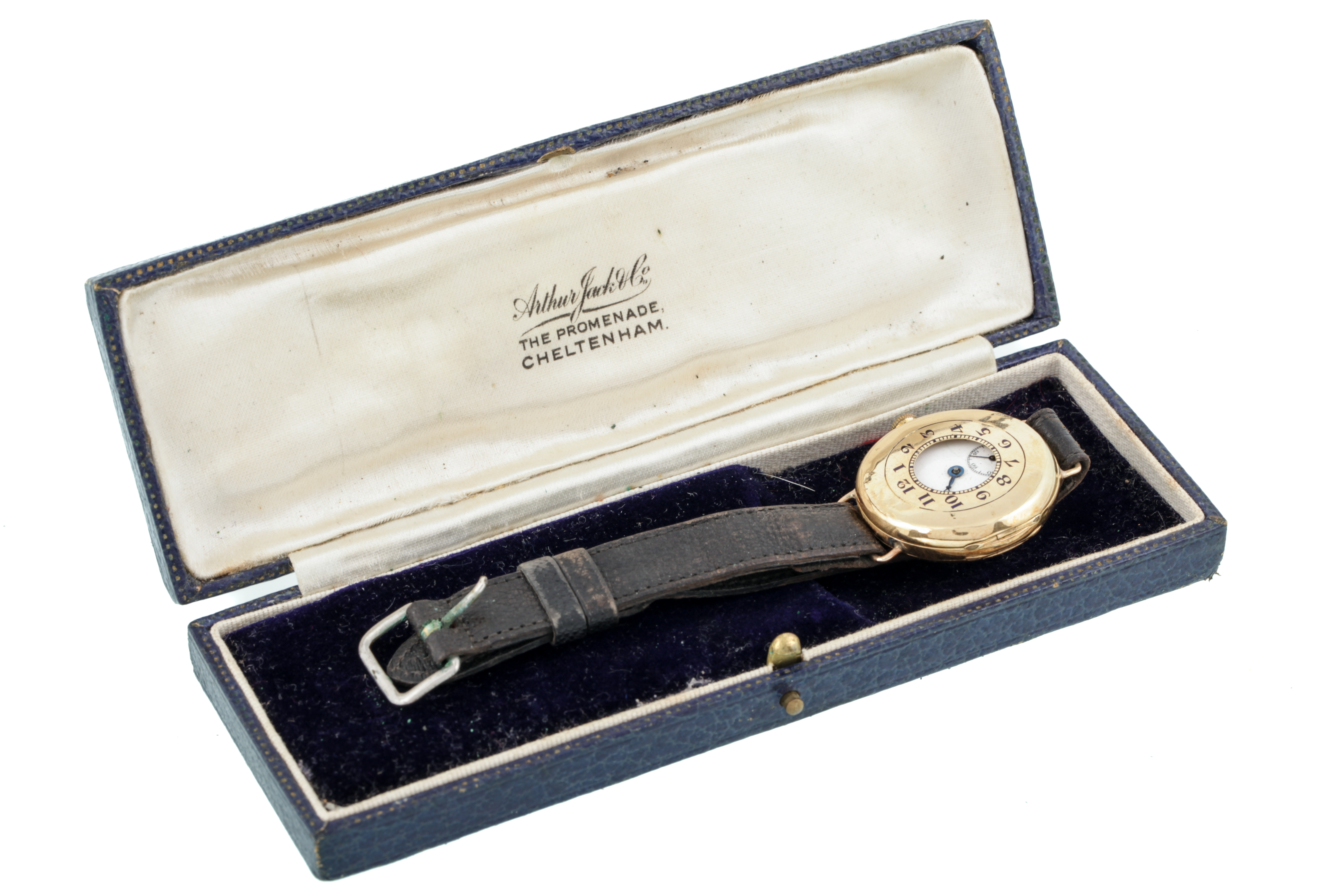 Two early 20th century 18ct gold half-hunter cased wristwatches, circa 1925. - Image 9 of 17