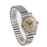 Winegartens, a gentleman's stainless steel automatic bracelet watch, circa 1945. No.