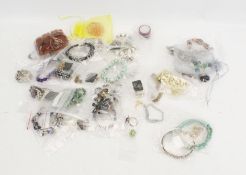 A collection of assorted modern costume jewellery.