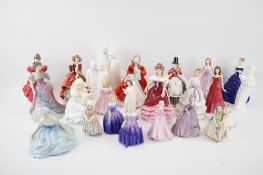A collection of porcelain figures.
