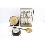 Three electric clocks.