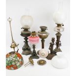 A collection of oil lamps.