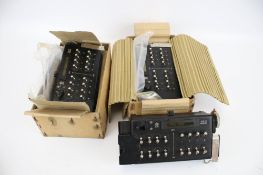 Three 1950s 5D/656 bomb selector type switch boxes. Stamped 'A. M.' 16 way Type F.