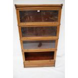 A mahogany Globewernicke American 'Elastic Bookcase'.