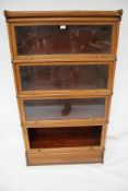 A mahogany Globewernicke American 'Elastic Bookcase'.